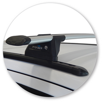 Prorack Black 2 Bar Aero Through Bar kit to suit Nissan Navara NP300 (D23) Dual Cab 4dr Ute (2015 - Current)