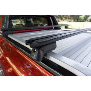 Yakima Black 2 Bar TrimHD Thru Bar Rail Mount Crossbar Kit for Subaru Forester 5dr SUV (10/2018 - 06/2025)