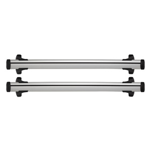 Yakima Silver 2 Bar Aero Thru Bar Rail Mount Crossbar Kit for Mahindra Scorpio 5dr SUV (05/2023 - On)