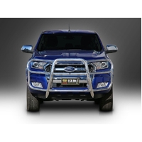 ECB Silver Hammertone Roo Bar to suit Ford Ranger PX MKII 4WD Highrise 07/15 - 08/18
