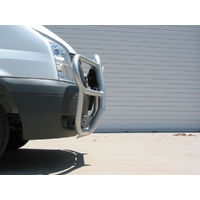 ECB Silver Hammertone Roo Bar to suit Ford Transit VM RWD Only 09/06 - 08/14