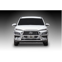 ECB Silver Hammertone Roo Bar to suit Hyundai Kona Ex Highlandr 09/17 - 10/20