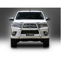 ECB Silver Hammertone Roo Bar to suit Toyota HiLux SR 4WD Narrow Cab 07/15 - 05/18