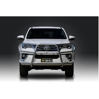 ECB Silver Hammertone Roo Bar to suit Toyota Fortuner 12/15 - 05/19