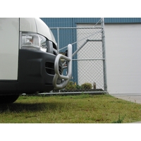 ECB Silver Hammertone Roo Bar to suit Toyota HiAce Commuter 03/05 - 02/14