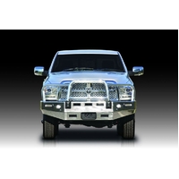 ECB Silver Hammertone Deluxe 3 Winch BullBar to suit Dodge Ram 2500 2013 - 2018