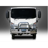 ECB Textura Black Deluxe 3 BullBar Winch Compatible to suit Isuzu NPS NH 4X4 2008 - Onwards