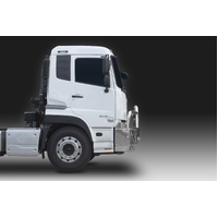 ECB Polished Deluxe 4 BullBar with towpin to suit UD Quon 04/18 - Onwards