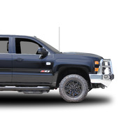 ECB Black Ripple BullBar with Bumper Lights to suit Chevrolet Silverado 2500HD 09/14 - 03/18