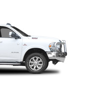 ECB Polished Winch BullBar with Bumper Lights to suit Dodge Ram 2500 DJ MKII 2019 - Onwards