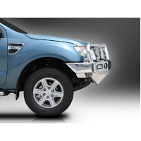 ECB Black Ripple BullBar with Bumper Lights to suit Ford Ranger PX 4WD Highrise 10/11 - 06/15