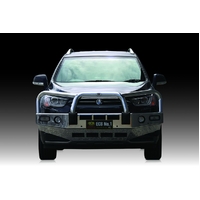 ECB Black Ripple BullBar with Bumper Lights to suit Holden Captiva 01/16 - 12/20