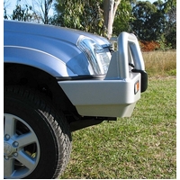 ECB Silver Hammertone BullBar to suit Holden Rodeo RA DX/LX Flares 03/03 - 12/06