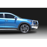 ECB Polished BullBar with Bumper Lights to suit Hyundai Tucson Active X 06/18 - 12/20