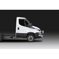 ECB Polished BullBar with Bumper Lights to suit Iveco Daily 50C 02/15 - 01/21