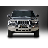 ECB Black Ripple BullBar with Bumper Lights to suit Jeep Grand Cherokee MY14 Limited 06/13 - 03/17