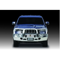 ECB Textura Black Winch BullBar with Bumper Lights to suit Jeep Grand Cherokee Laredo 04/17 - 08/19
