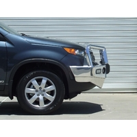 ECB Black Ripple BullBar with Bumper Lights to suit Kia Sorento 10/09 - 09/12
