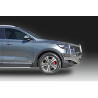 ECB Black Ripple BullBar with Bumper Lights to suit Kia Sorento 05/18 - 03/20