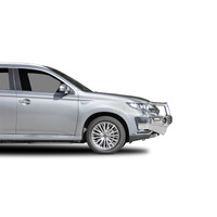 ECB Polished BullBar with Bumper Lights to suit Mitsubishi Outlander PHEV 04/18 - 07/21