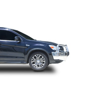 ECB Textura Black BullBar with Bumper Lights to suit Mitsubishi ASX 08/17 - 08/19