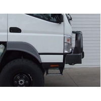 ECB Silver Hammertone Winch BullBar to suit Fuso Canter 4X4 02/05 - 04/12
