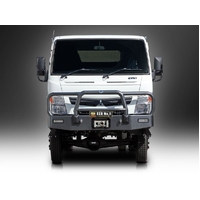 ECB Silver Hammertone Winch BullBar to suit Fuso Canter 4X4 05/12 - Onwards