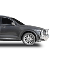 ECB Silver Hammertone BullBar with Bumper Lights to suit Mazda CX-8 08/18 - 01/23