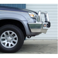ECB Polished BullBar with Bumper Lights to suit Mazda BT-50 2WD/4WD 09/08 - 09/11