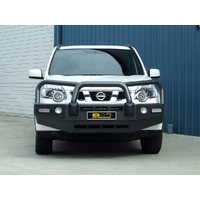 ECB Textura Black BullBar with Bumper Lights to suit Nissan X-Trail T31 08/10 - 02/14