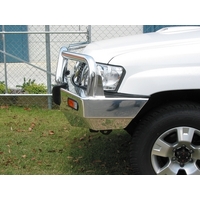 ECB Black Ripple BullBar to suit Nissan Patrol GU Y61 4.2LT TD 10/04 - 04/16