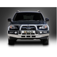 ECB Textura Black BullBar with Bumper Lights to suit Subaru XV 11/12 - 04/17
