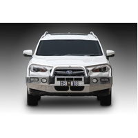 ECB Textura Black BullBar with Bumper Lights to suit Subaru XV Inc Hybrid 05/17 - 09/20