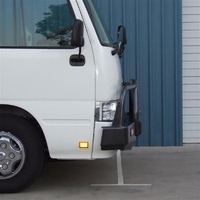 ECB Silver Hammertone BullBar to suit Toyota Coaster 08/07 - 01/17