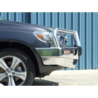 ECB Silver Hammertone BullBar with Bumper Lights to suit Toyota Kluger 08/07 - 08/10