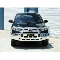 ECB Polished BullBar with Bumper Lights to suit Toyota Kluger 09/10 - 02/14
