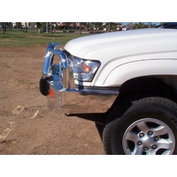 ECB Silver Hammertone BullBar to suit Toyota HiLux 4WD 11/97 - 02/05