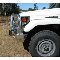 ECB Polished BullBar to suit Toyota LandCruiser 75 Series Until - 02/07