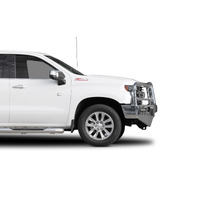 ECB Silver Hammertone BullBar to suit Chevrolet Silverado 1500 LTZ Premium 04/20 - 05/23