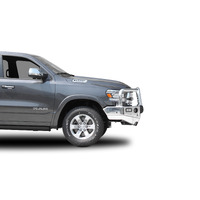 ECB Silver Hammertone BullBar with Bumper Lights to suit Dodge Ram 1500 DT Petrol 06/19 - Onwards