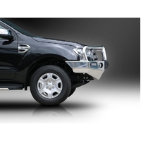 ECB Black Ripple BullBar with Bumper Lights to suit Ford Ranger PX MKII 4WD Highrise 07/15 - 08/18