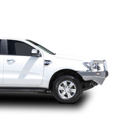 ECB Silver Hammertone BullBar to suit Ford Ranger PX MKIII 2WD Highrise 09/18 - 04/22