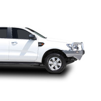 ECB Textura Black BullBar with Bumper Lights to suit Ford Ranger PX MKIII XLS 09/18 - 04/19