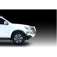 ECB Silver Hammertone BullBar with Bumper Lights to suit Holden Colorado LS-LT-LTZ 07/16 - 12/20