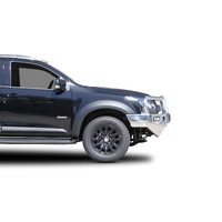 ECB Black Ripple BullBar with Bumper Lights to suit Holden Colorado Z71 4X4 Dual Cab 06/19 - 12/20