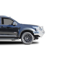 ECB Polished Winch BullBar with Bumper Lights to suit Holden Colorado Z71 4X4 Dual Cab 06/19 - 12/20