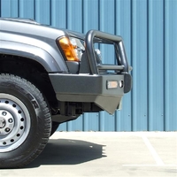 ECB Textura Black Winch BullBar with Bumper Lights to suit Holden Colorado 4WD 09/08 - 05/12