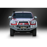 ECB Black Ripple BullBar with Bumper Lights to suit Holden Colorado Z71 06/12 - 06/16