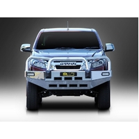 ECB Silver Hammertone BullBar to suit Isuzu D-Max 2WD DC/4WD 06/12 - 01/17