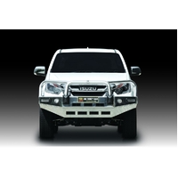 ECB Polished BullBar with Bumper Lights to suit Isuzu D-Max 4WD 02/17 - 06/20